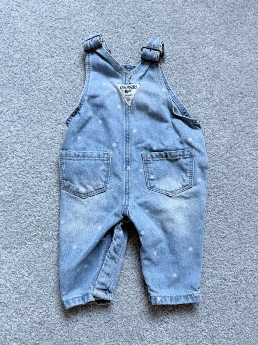 Oshkosh B'gosh Heart Overalls Baby Size 3 months
